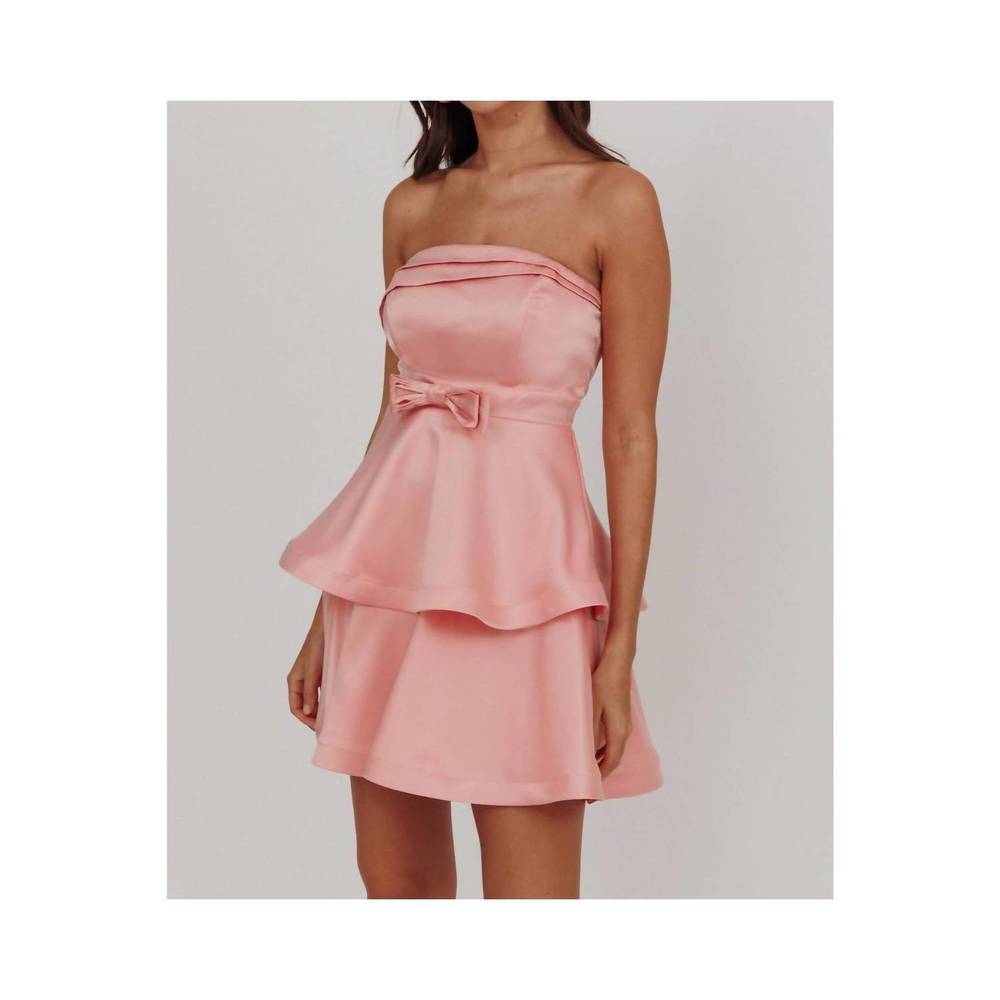 NEW ONE AND ONLY COLLECTIVE rylee satin mini dress in pink